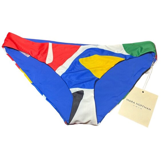 Mara Hoffman Womens Zoa Bikini Bottom Cream Multi Size S - Picture 1 of 7